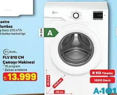 FLAVEL 810 CM ÇAMAŞIR MAKİNESİ 1000 DEVİR 8 KG fiyat ve kampanya bilgisi